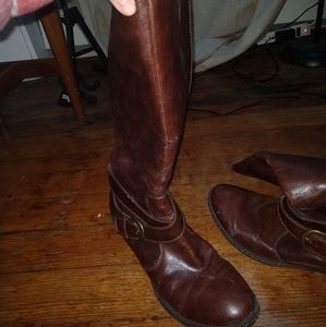 Boc brown leather boots size 9